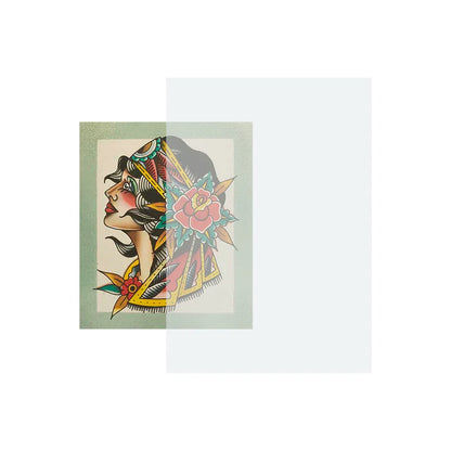 Saferly Clear Tattoo Stencil Insert — 8-1/2" x 11” — 200 Sheets