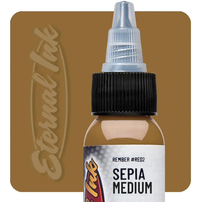 Eternal Tattoo Ink — 1oz—Sepia Medium