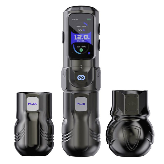 Tattoo Kit | WJX Hyper Force Tattoo Machine Pen Wireless Professional Bundle with FAULHABER Brushless Motor 4.5mm Stroke