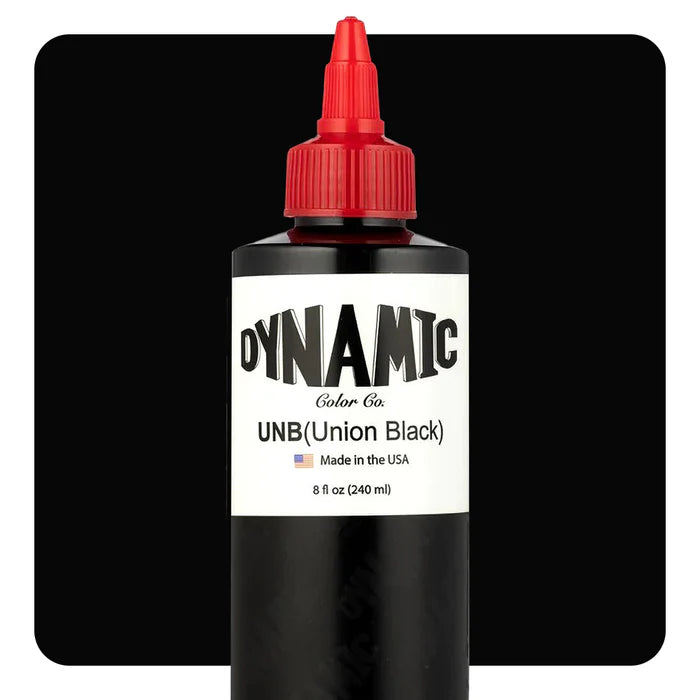 Dynamic Union Black Tattoo Ink â€” 8oz Bottle