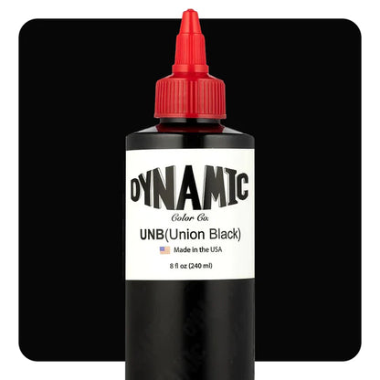 Dynamic Union Black Tattoo Ink â€” 8oz Bottle