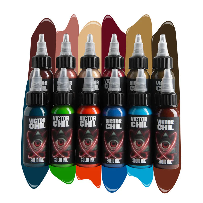 Solid Ink - Victor Chil 12 Color Set 1oz Bottles