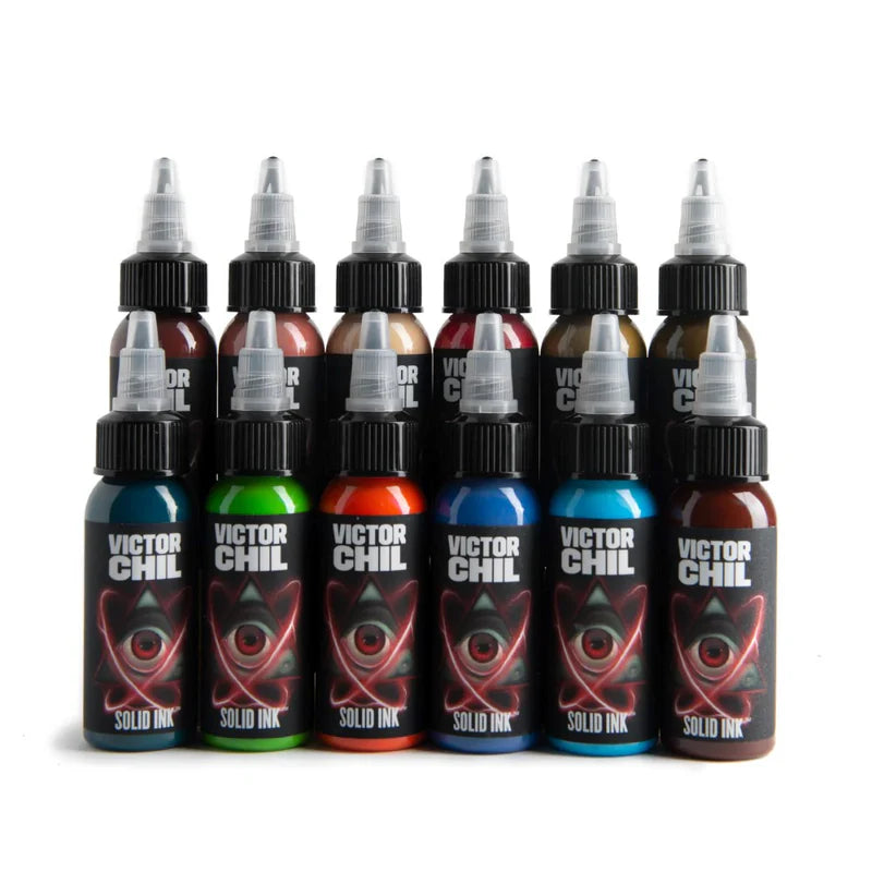 Solid Ink - Victor Chil 12 Color Set 1oz Bottles