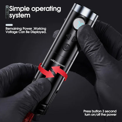 Wireless Tattoo Machine Rotary Pen A-Power 4.0mm Stroke Length | Arenahawk
