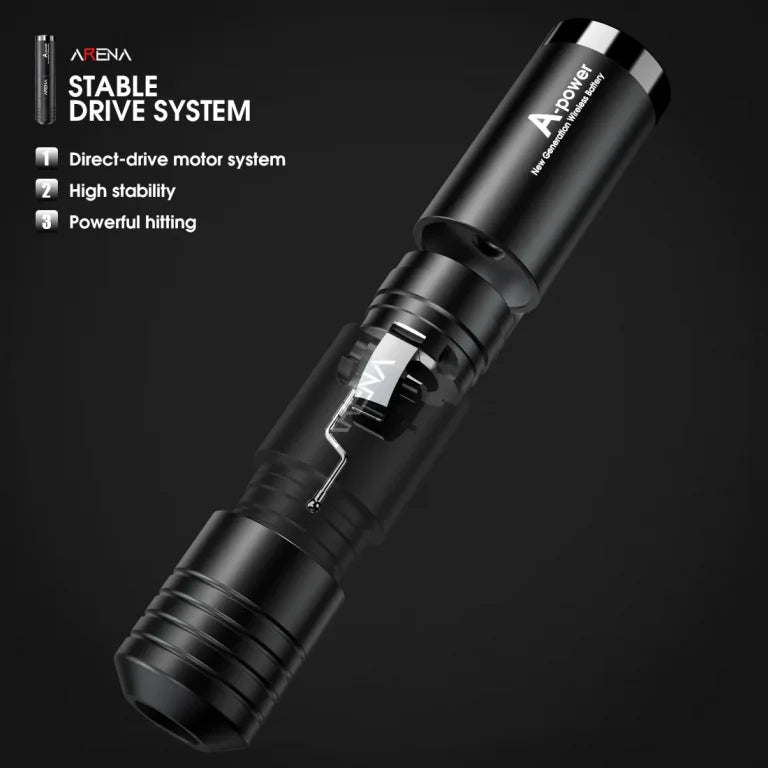 Wireless Tattoo Machine Rotary Pen Two Replaceable Batteries | Arena A-power