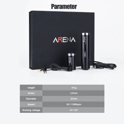 Wireless Tattoo Machine Rotary Pen Two Replaceable Batteries | Arena A-power