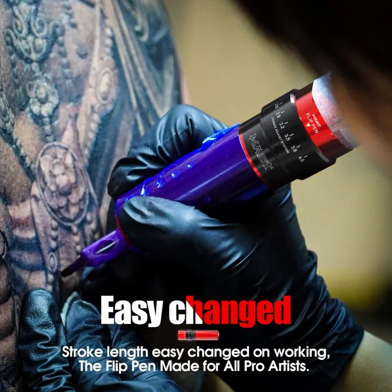 Wireless Tattoo Machine Rotary Pen with Airbot Battery Tattoo Supplies | Mast Flip