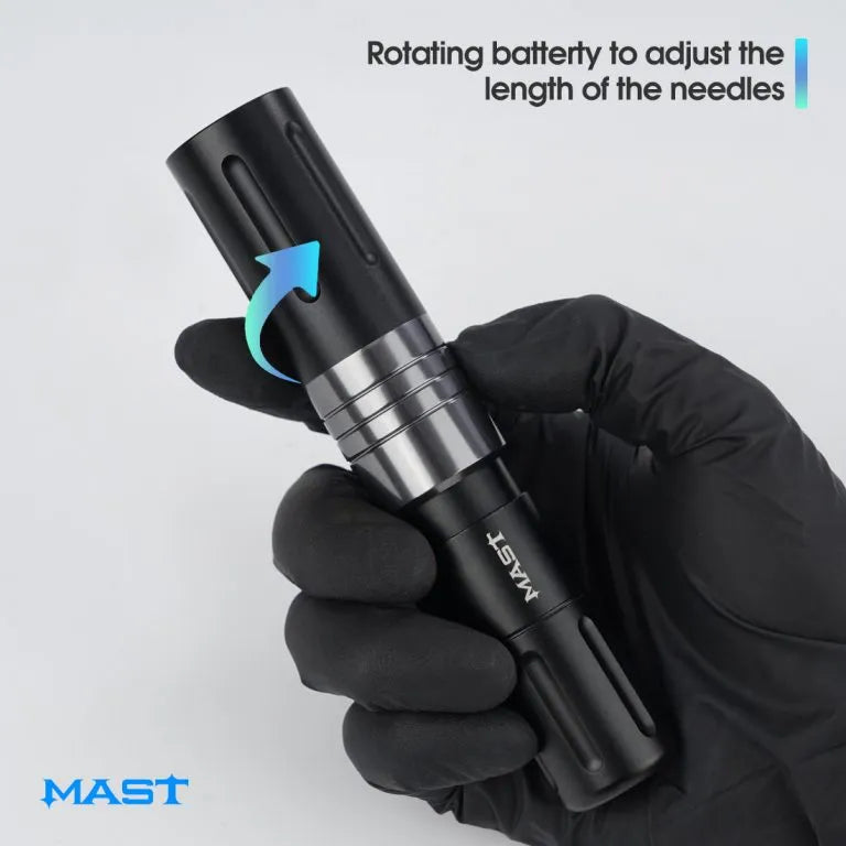 Wireless Tattoo Machine Rotary Pen with Battery SMP Cartridge Short 3.2mm Stroke | Mast Nano