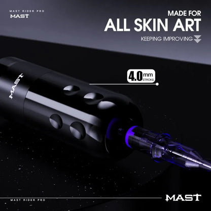 Wireless Tattoo Pen Machine Burshless Motor with 4.0MM Stroke | Mast Rider Pro