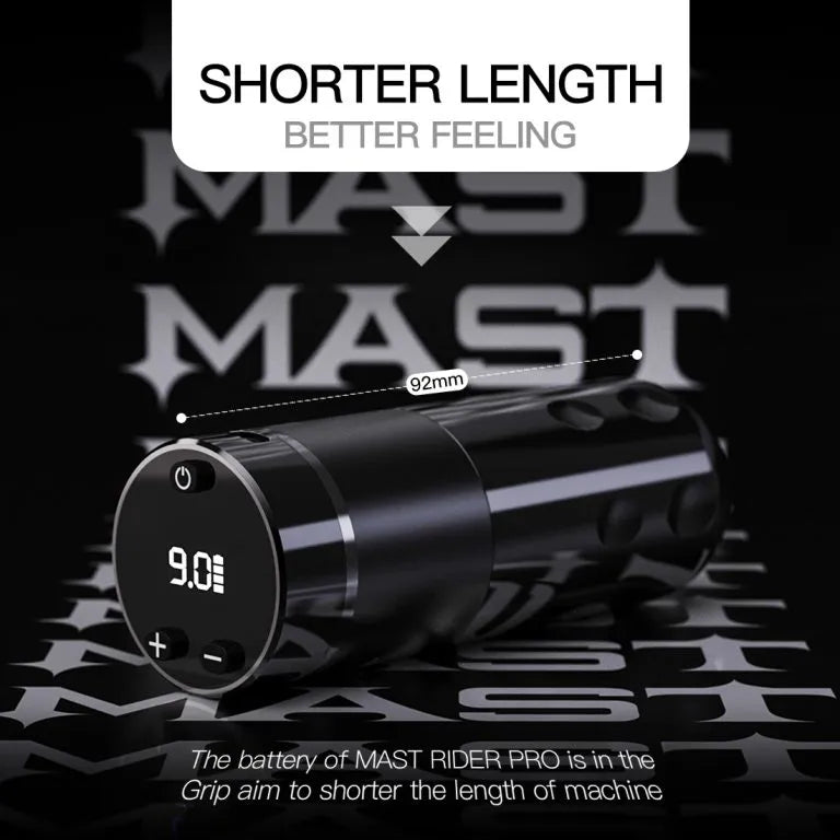 Wireless Tattoo Pen Machine Burshless Motor with 4.0MM Stroke | Mast Rider Pro