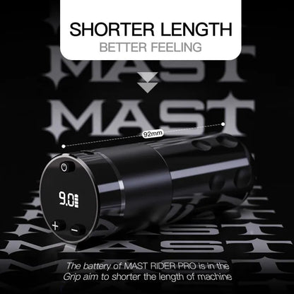 Wireless Tattoo Pen Machine Burshless Motor with 4.0MM Stroke | Mast Rider Pro