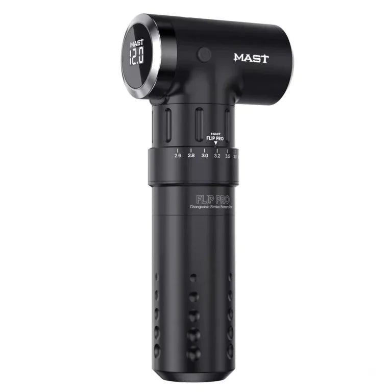 Wireless Tattoo Pen Machine with 2.6-4.0mm Strokes Changeable | Mast Flip Pro